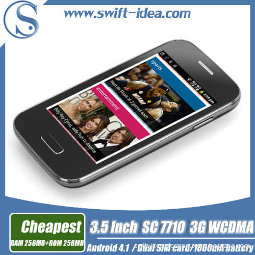 Cheapest Price 3G Phone 3.5inch Sc7710 Dual SIM Android China Smartphone (Mini 9500W)
